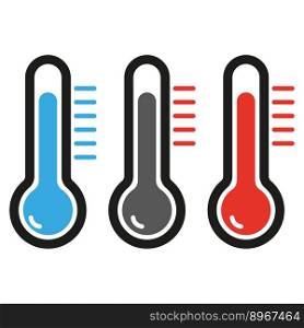 Three thermometer icons. Vector illustration. EPS 10.. Three thermometer icons. Vector illustration.