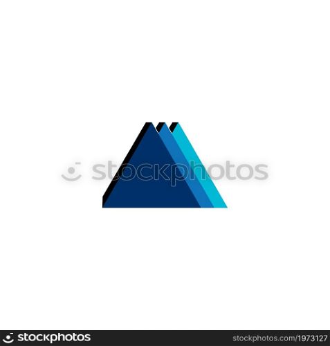 Three triangles logo element innovative and creative inspiration for business company.