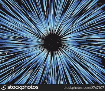 Thru the universe vector background for design use