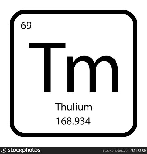 Thulium icon vektor illustration design