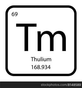 Thulium icon vektor illustration design