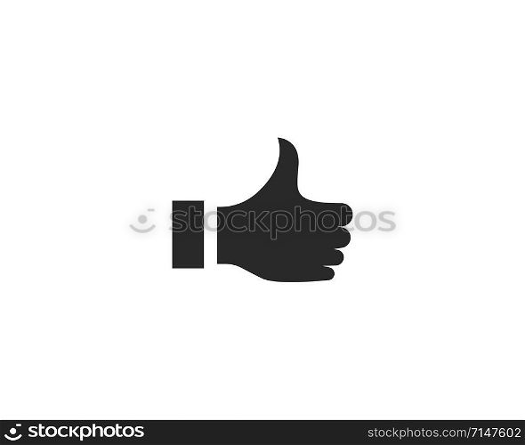 Thumb hand icon vector template