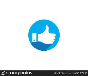 Thumb hand icon vector template