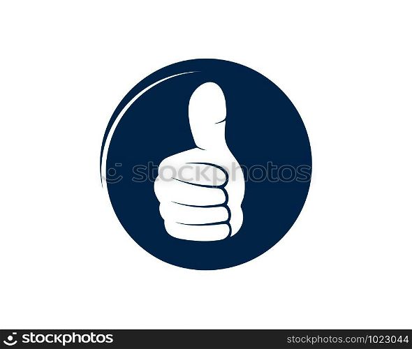 thumb hand up icon vector illustration design template
