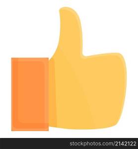 Thumb up feedback icon cartoon vector. Rating service. Customer satisfaction. Thumb up feedback icon cartoon vector. Rating service