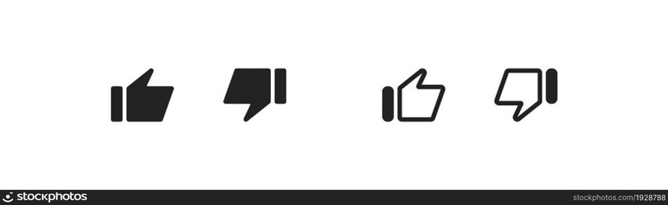Thumb up icon. Finger, like symbol. Ok, yes isolated sign. Social media illustration in vector flat style.