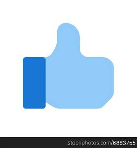 thumb up, icon on isolated background,