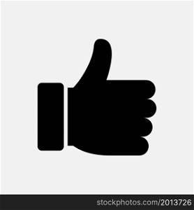 thumb up icon solid style