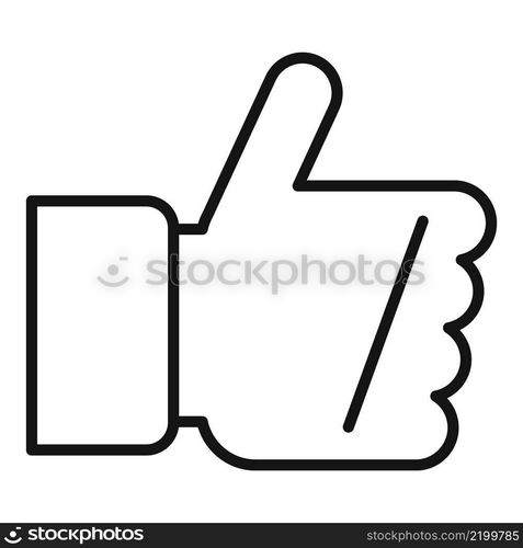 Thumb up marketing icon outline vector. Online strategy. Social service. Thumb up marketing icon outline vector. Online strategy