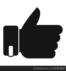 Thumb up opportunity icon simple vector. Business success. Work team. Thumb up opportunity icon simple vector. Business success