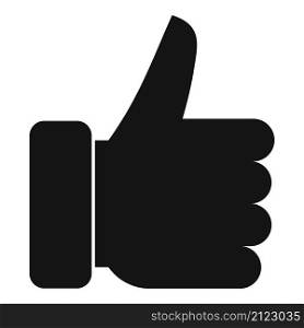 Thumb up review icon simple vector. Online product. Evaluation customer. Thumb up review icon simple vector. Online product