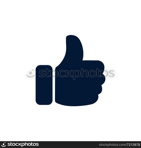 Thumb up sign icon isolated on white background