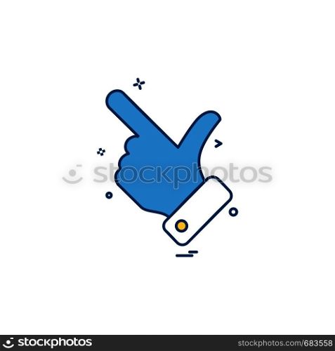 Thumbs up icon design vector