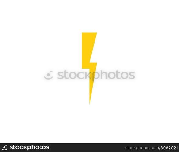 Thunder and Bolt Lighting Flash Icons Set. Flat Style on Dark Background. Vector - Vector