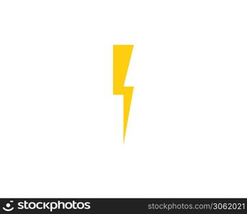 Thunder and Bolt Lighting Flash Icons Set. Flat Style on Dark Background. Vector - Vector