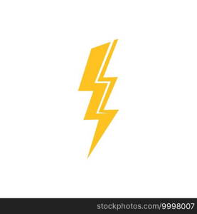  Thunder and Bolt Lighting Flash Icons Set. Flat Style on Dark Background. Vector - Vector