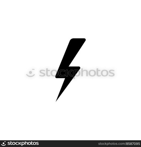 thunder icon vector design templates white on background