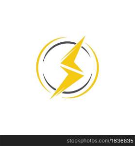 Thunder logo design icon