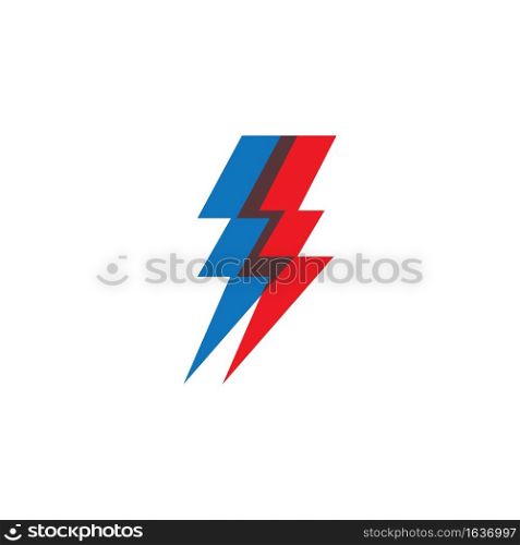 Thunder logo design icon