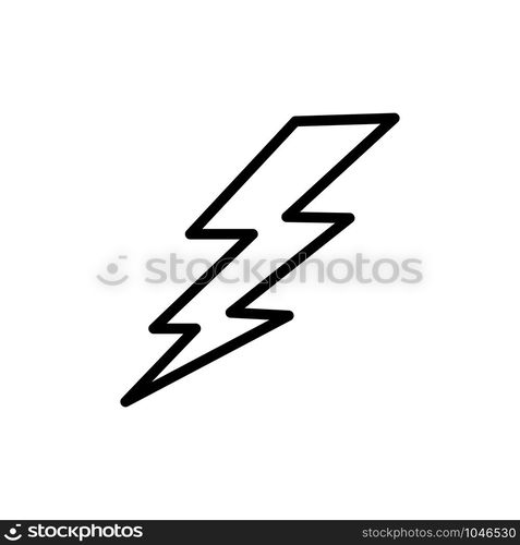 thunderbolt icon trendy