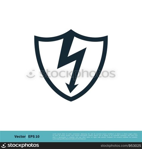 Thunderbolt Icon Vector Logo Template Illustration Design. Vector EPS 10.