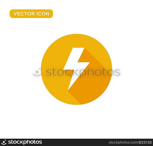 Thunderbolt Lightning Icon Vector Illustration Design