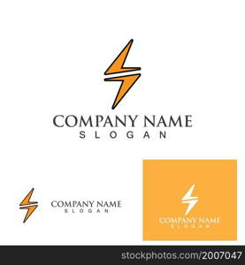 Thunderbolt lightning logo and symbol