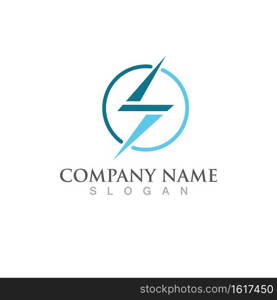 Thunderbolt logo and symbol vector