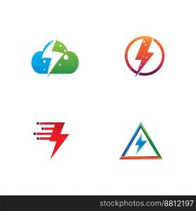 Thunderbolt logo and symbol vector