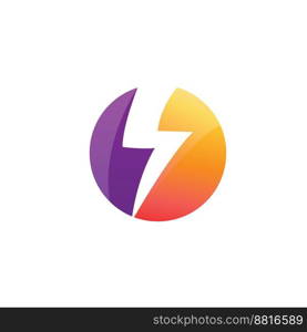 Thunderbolt logo and symbol vector