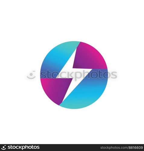 Thunderbolt logo and symbol vector