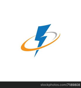 Thunderbolt logo template vector icon illustration design