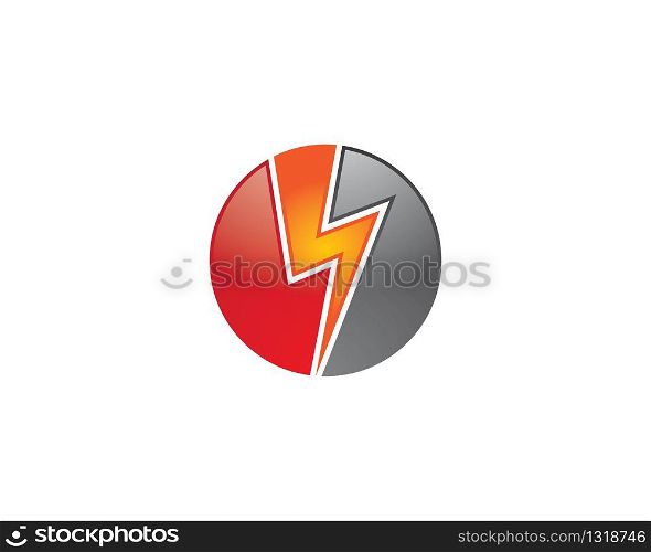 Thunderbolt vector icon illustration design