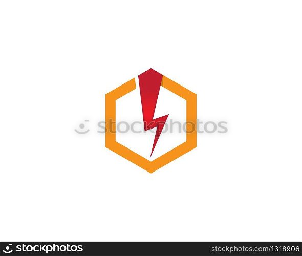 Thunderbolt vector icon illustration design