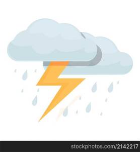 Thunderstorm icon cartoon vector. Thunder lightning. Flash bolt. Thunderstorm icon cartoon vector. Thunder lightning