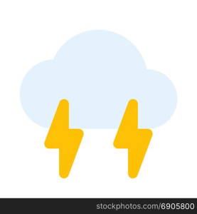 thunderstorm, icon on isolated background