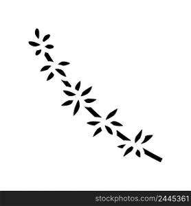 thyme branch glyph icon vector. thyme branch sign. isolated contour symbol black illustration. thyme branch glyph icon vector illustration