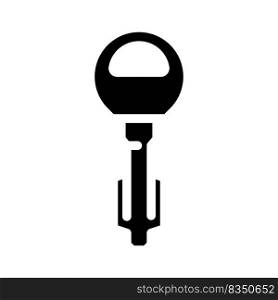 tibble key glyph icon vector. tibble key sign. isolated symbol illustration. tibble key glyph icon vector illustration
