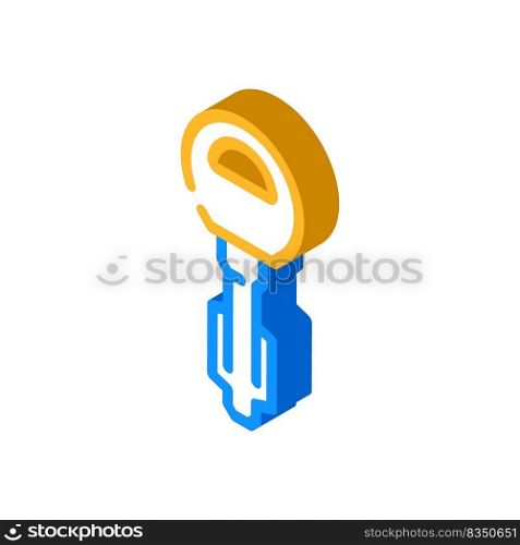 tibble key isometric icon vector. tibble key sign. isolated symbol illustration. tibble key isometric icon vector illustration