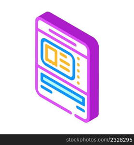 ticket dispenser isometric icon vector. ticket dispenser sign. isolated symbol illustration. ticket dispenser isometric icon vector illustration