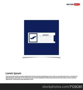 ticket icon - Blue photo Frame