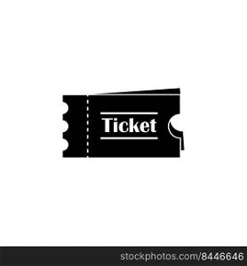 ticket icon logo vector design template