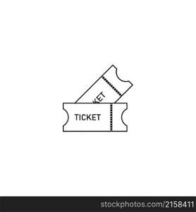 Ticket icon vector illustration simple design