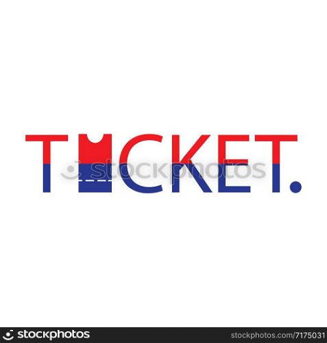 ticket logo vector