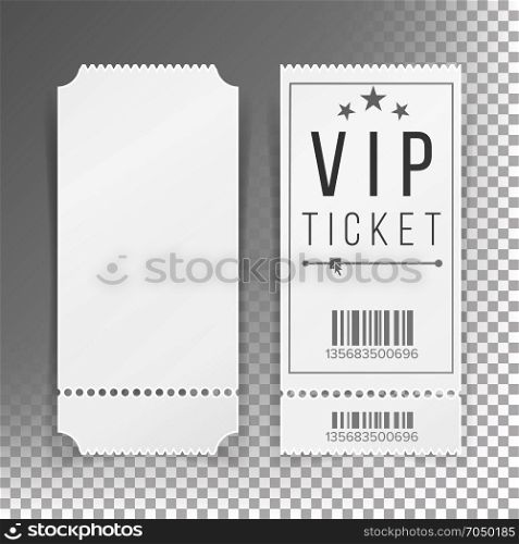 Ticket Template Set Vector. Blank Theater, Cinema, Train, Football Tickets Coupons. Isolated On Transparent Background. Ticket Template Set Vector. Modern Mock Up Wedding, Cinema, Birthday Or Circus Tickets Template. Transparent Background