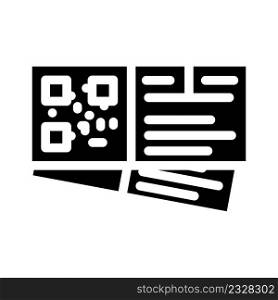tickets for train travel glyph icon vector. tickets for train travel sign. isolated contour symbol black illustration. tickets for train travel glyph icon vector illustration