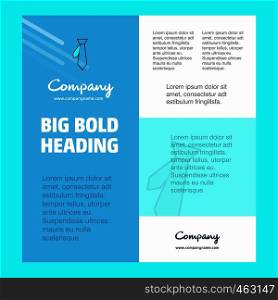 Tie Business Company Poster Template. with place for text and images. vector background