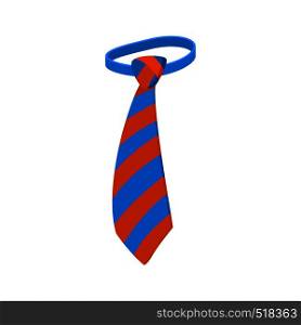 Tie icon in cartoon style isolated on white background. Tie icon, cartoon style