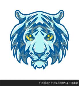 Tiger head mascot logo