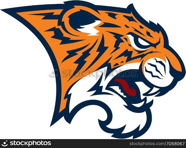 Tiger head sport mascot. Sport logo